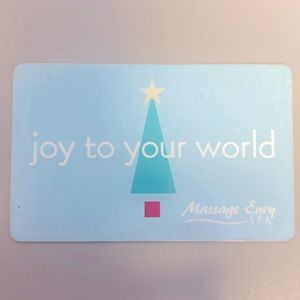 Massage envy gift card with a balance of $45.14